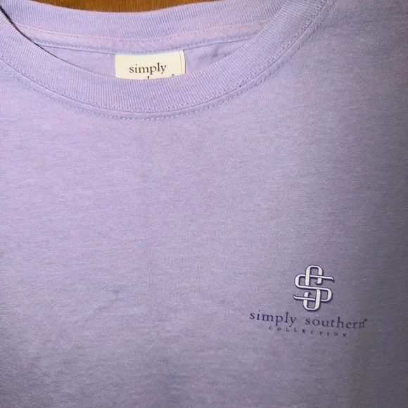 Simply Southern Purple Long Sleeve Shirt women’s size XXL - Picture 3 of 6
